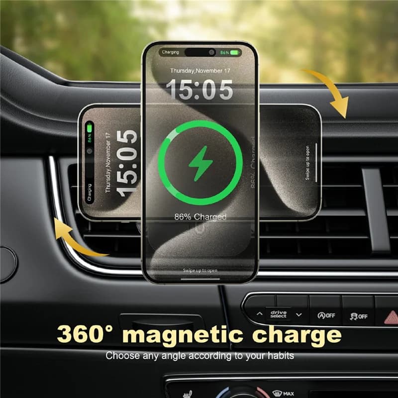 PulsrMount Vortex Qi2 phone